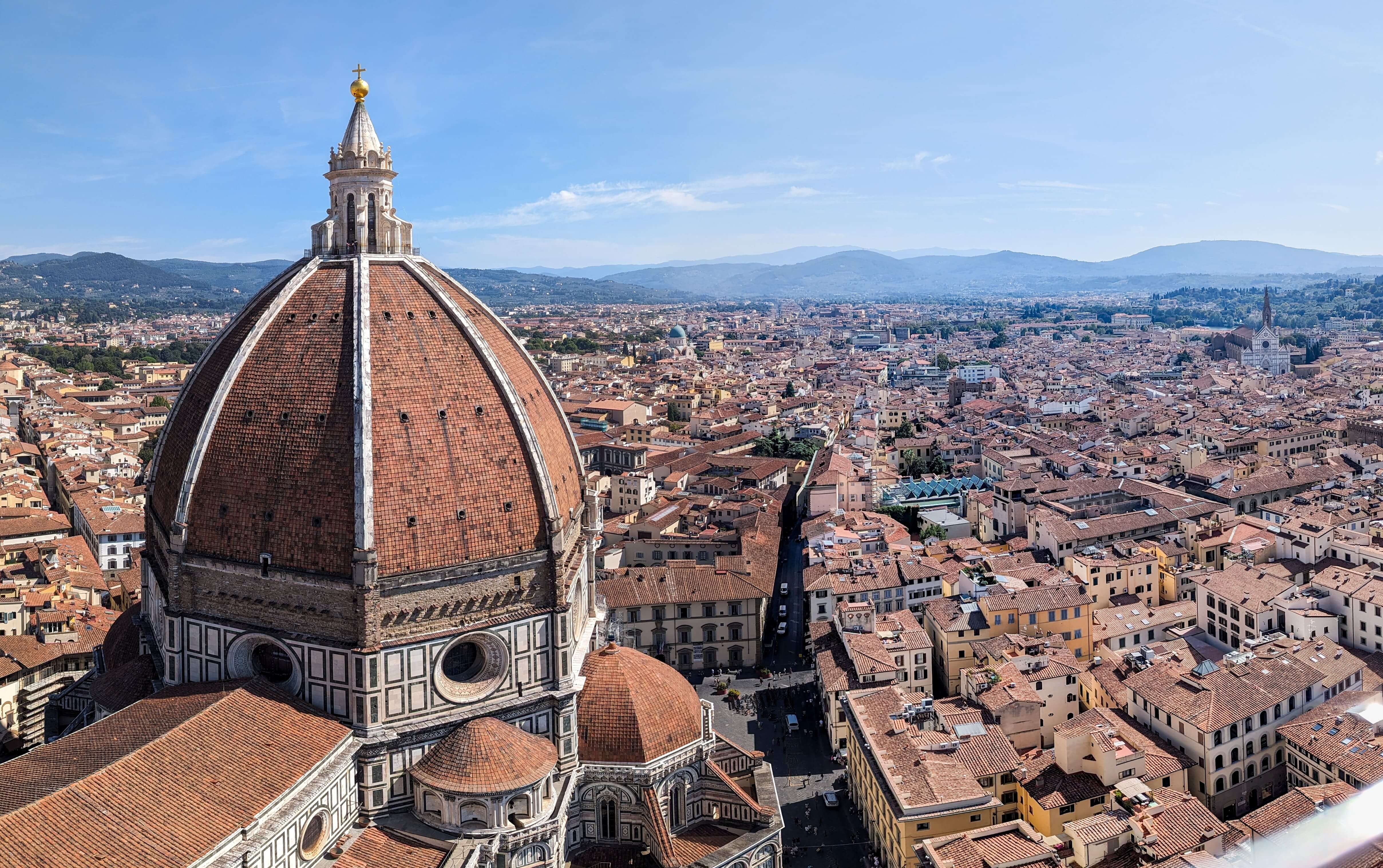 The giant cupola of the cathedral Santa Maria del Fiore in Florence, Italy